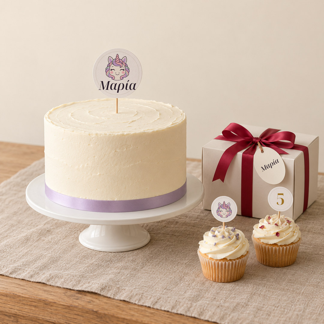 Toppers για τούρτα και cupcakes